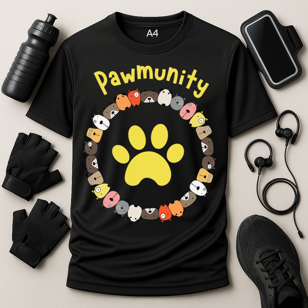 Pawmunity Funny Dog Lover's Performance Shirt