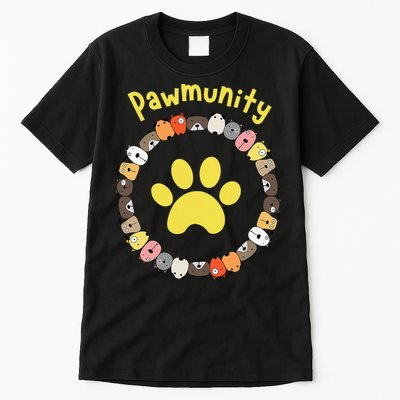 Pawmunity Funny Dog Lover's Tall T-Shirt