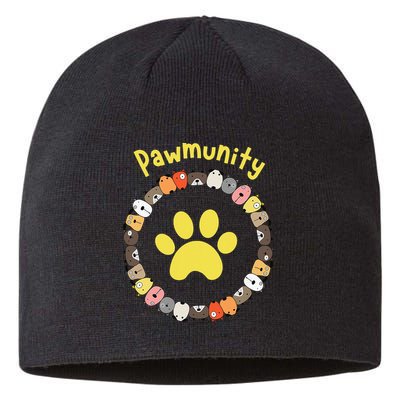 Pawmunity Funny Dog Lover's Sustainable Beanie