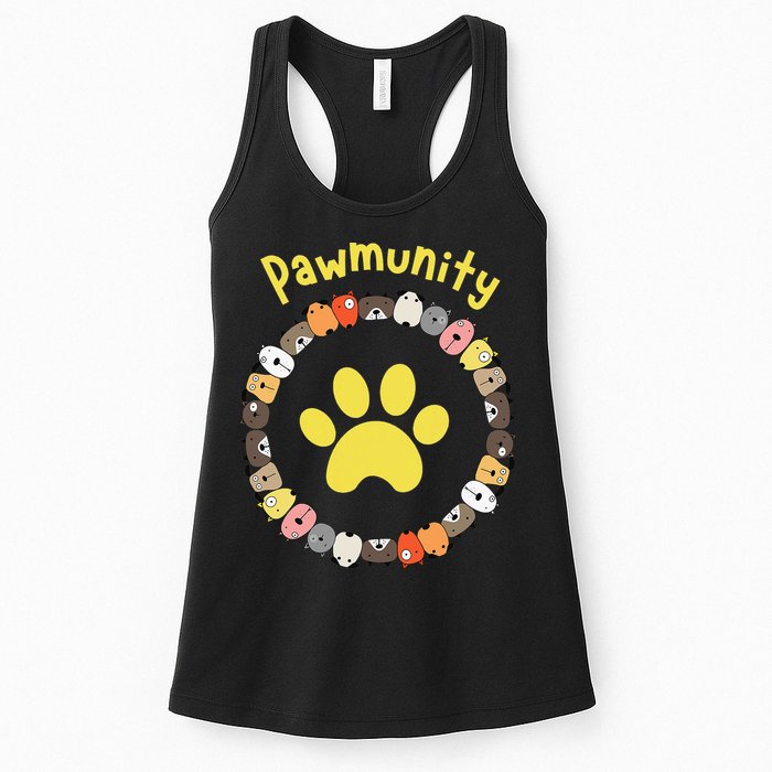 Pawmunity Funny Dog Lover's Womens Tank Top