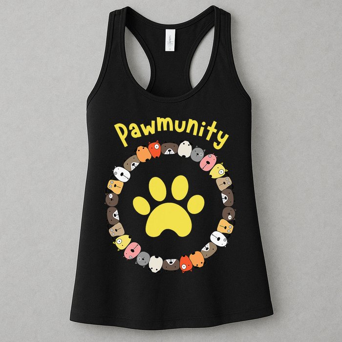 Pawmunity Funny Dog Lover's Womens Tank Top
