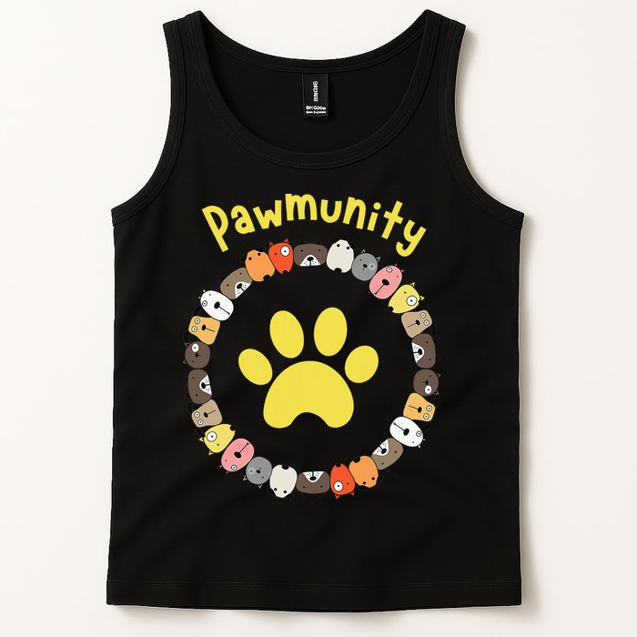 Pawmunity Funny Dog Lover's Tank Top