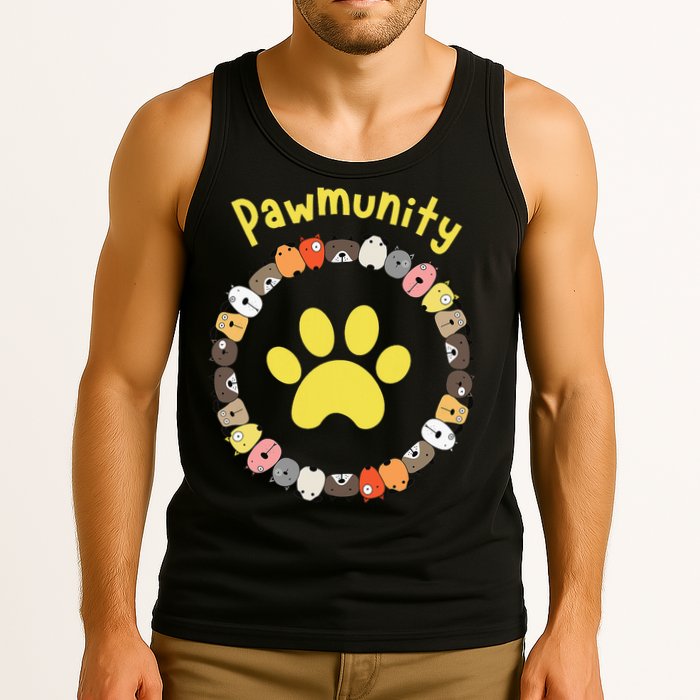 Pawmunity Funny Dog Lover's Tank Top