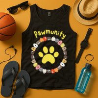 Pawmunity Funny Dog Lover's Tank Top