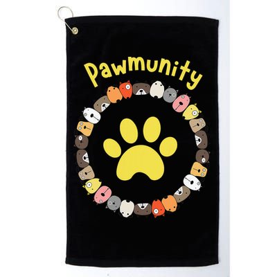 Pawmunity Funny Dog Lover's Golf Towel