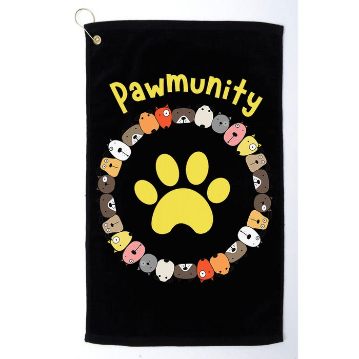 Pawmunity Funny Dog Lover's Golf Towel
