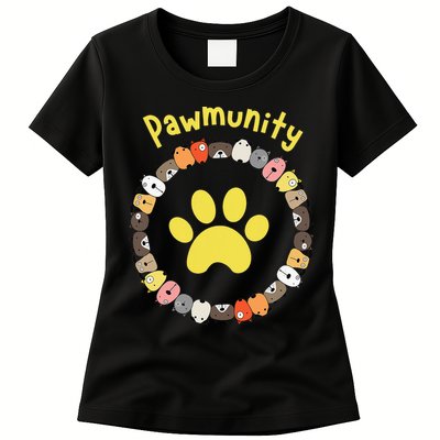 Pawmunity Funny Dog Lover's Womens T-Shirt