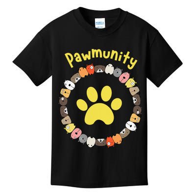 Pawmunity Funny Dog Lover's Kids T-Shirt