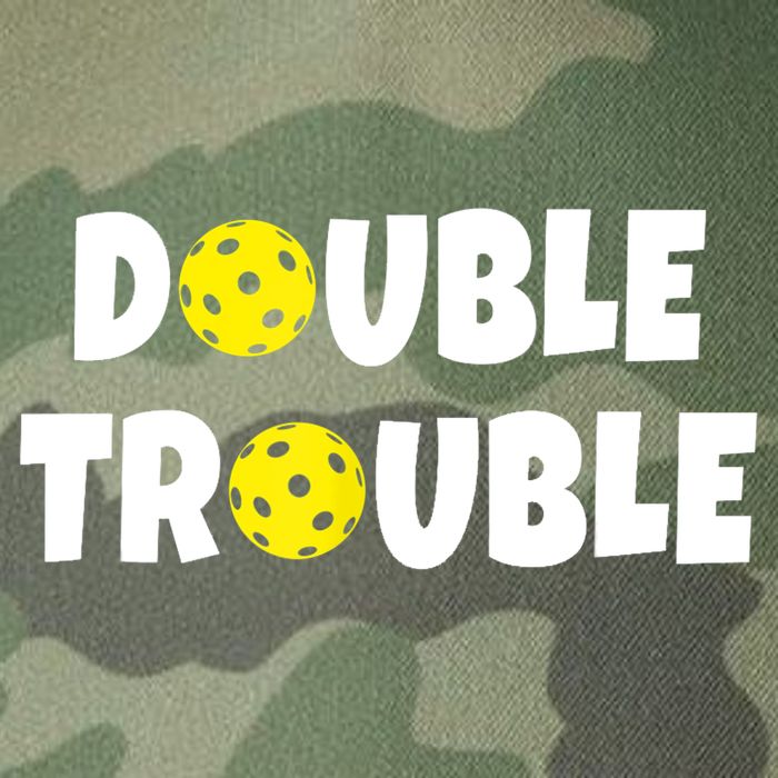 Pickleball Funny Double Trouble Team TShirt Legacy Tie Dye Trucker Hat