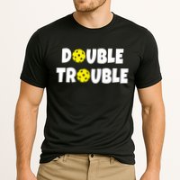 Pickleball Funny Double Trouble Team TShirt Performance Shirt