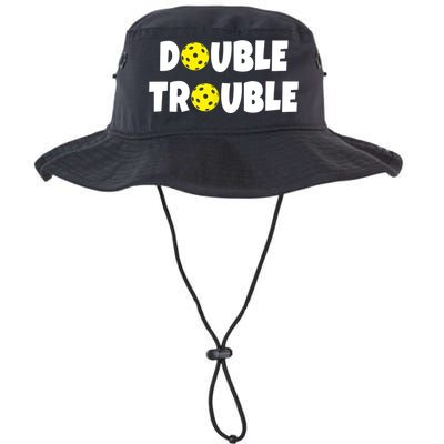 Pickleball Funny Double Trouble Team TShirt Bucket Hat