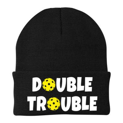Pickleball Funny Double Trouble Team TShirt Beanie