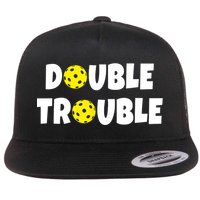 Pickleball Funny Double Trouble Team TShirt Flatbill Hat