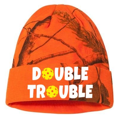 Pickleball Funny Double Trouble Team TShirt Kati Licensed 12" Camo Beanie