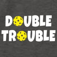 Pickleball Funny Double Trouble Team TShirt Vector Backpack
