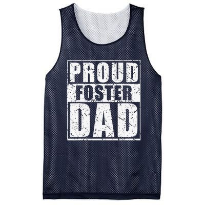 Proud Foster Dad For Dad Father Day Mesh Reversible Basketball Jersey Tank