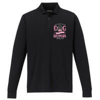 Promoted From Dog Grandma To Human Mother's Day Performance Long Sleeve Polo