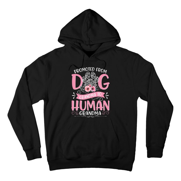 Promoted From Dog Grandma To Human Mother's Day Hoodie