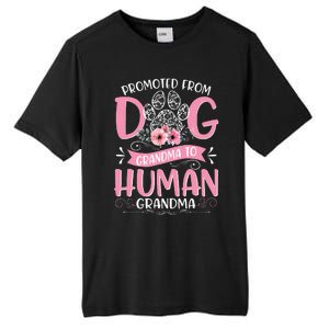 Promoted From Dog Grandma To Human Mother's Day Tall Fusion ChromaSoft Performance T-Shirt