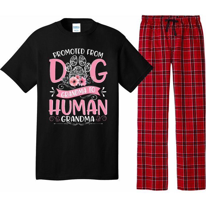 Promoted From Dog Grandma To Human Mother's Day Pajama Set