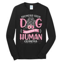 Promoted From Dog Grandma To Human Mother's Day Tall Long Sleeve T-Shirt