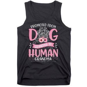 Promoted From Dog Grandma To Human Mother's Day Tank Top