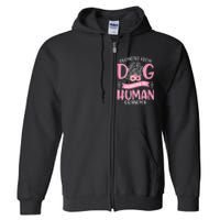 Promoted From Dog Grandma To Human Mother's Day Full Zip Hoodie