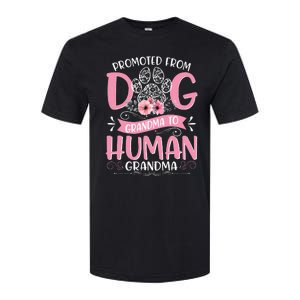 Promoted From Dog Grandma To Human Mother's Day Softstyle CVC T-Shirt