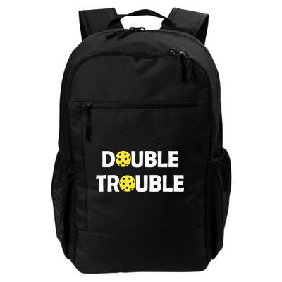 Pickleball Funny Double Trouble Team Backpack