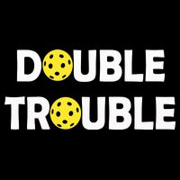 Pickleball Funny Double Trouble Team Backpack