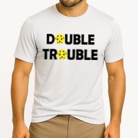 Pickleball Funny Double Trouble Team Performance Shirt