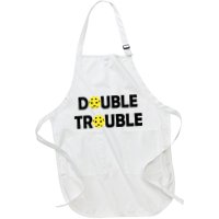 Pickleball Funny Double Trouble Team Apron