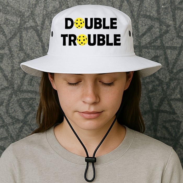 Pickleball Funny Double Trouble Team Bucket Hat