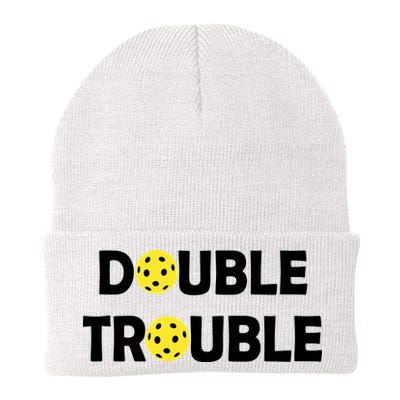 Pickleball Funny Double Trouble Team Beanie