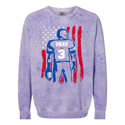 Pray For Damar 3 We Are With You Damar Love Colorblast Crewneck Sweatshirt