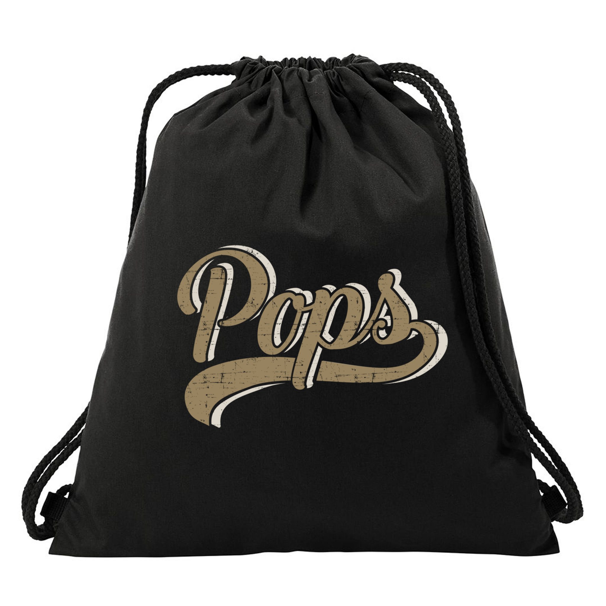 Pops For Dad And Fathers Day From Daughter Or Son Great Gift Drawstring Bag