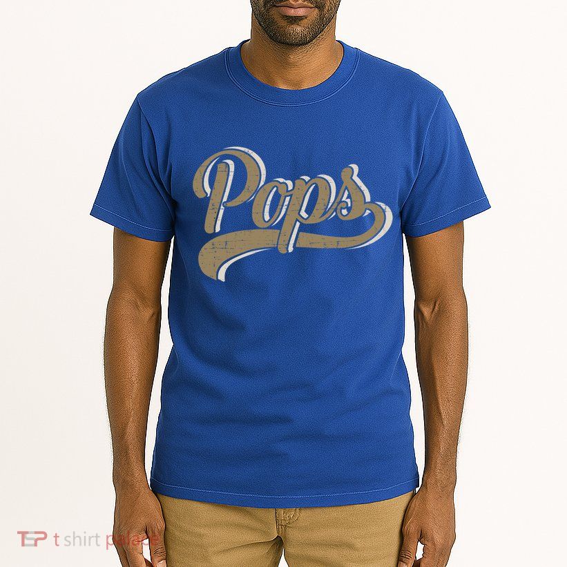 Pops For Dad And Fathers Day From Daughter Or Son Great Gift Tall T-Shirt