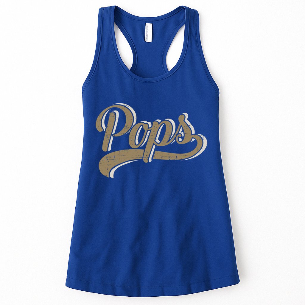 Pops For Dad And Fathers Day From Daughter Or Son Great Gift Womens Tank Top