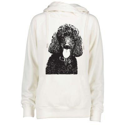 Poodle Face Dog Mom Or Dad Christmas Gift Womens Funnel Neck Pullover Hood