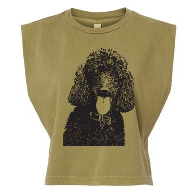 Poodle Face Dog Mom Or Dad Christmas Gift Garment-Dyed Women's Muscle Tee