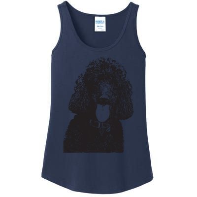 Poodle Face Dog Mom Or Dad Christmas Gift Ladies Essential Tank