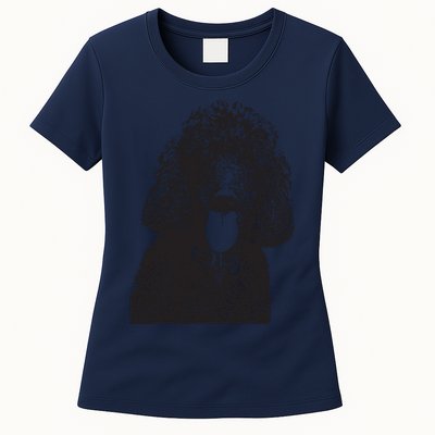 Poodle Face Dog Mom Or Dad Christmas Gift Women's T-Shirt