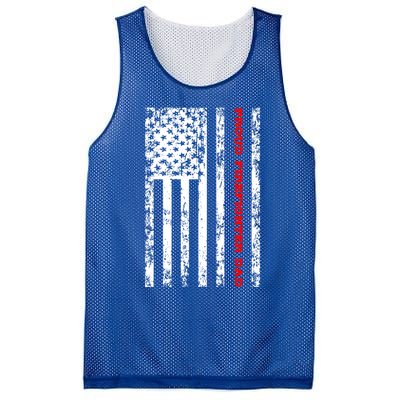 Proud Firefighter Dad Gift Mesh Reversible Basketball Jersey Tank