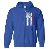 Proud Firefighter Dad Gift Full Zip Hoodie