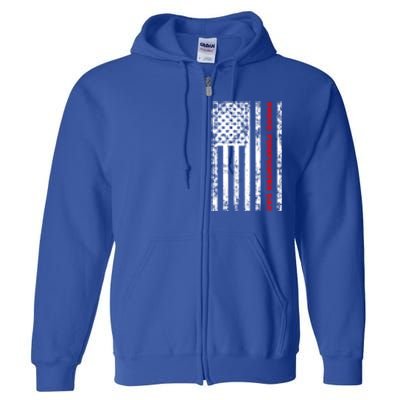 Proud Firefighter Dad Gift Full Zip Hoodie