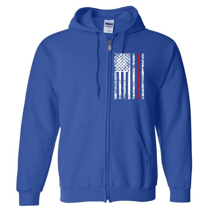 Proud Firefighter Dad Gift Full Zip Hoodie