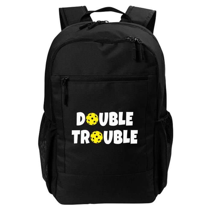 Pickleball Funny Double Trouble Team Backpack