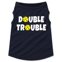 Pickleball Funny Double Trouble Team Doggie Tank