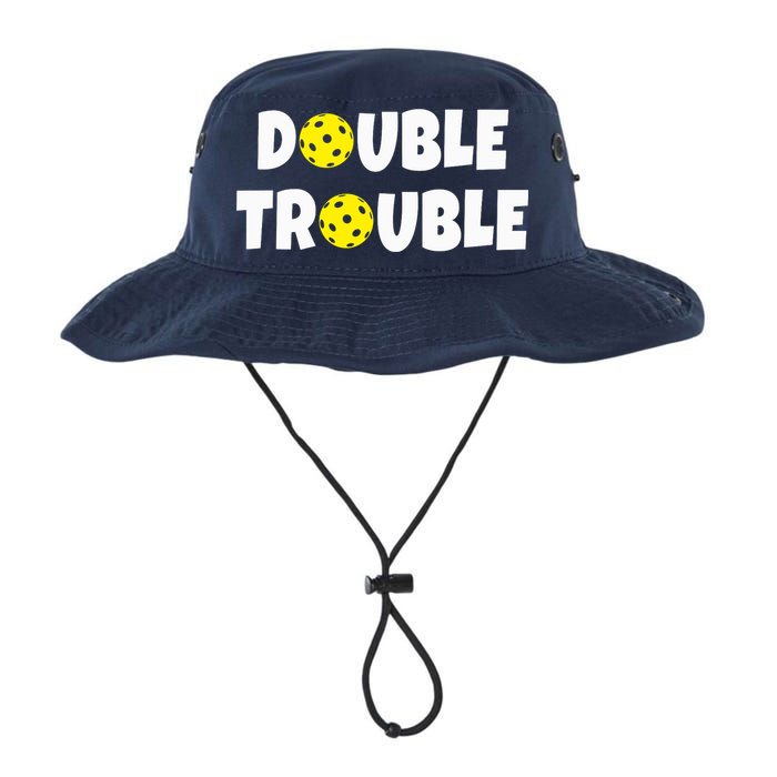 Pickleball Funny Double Trouble Team Bucket Hat