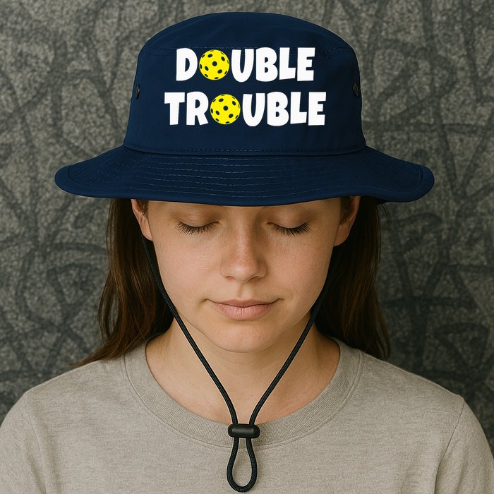 Pickleball Funny Double Trouble Team Bucket Hat